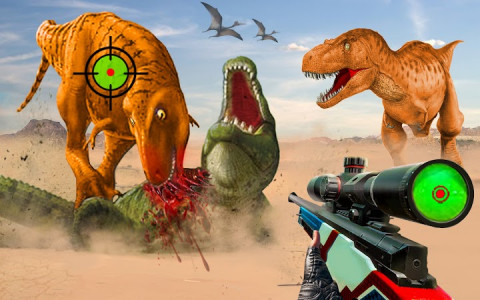 اسکرین شات برنامه Deadly Dinosaur Hunter Sniper Animal Shooting Game 3