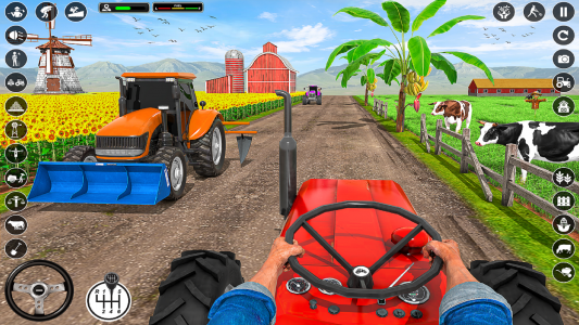 اسکرین شات بازی Tractor Farming Tractor Games 2