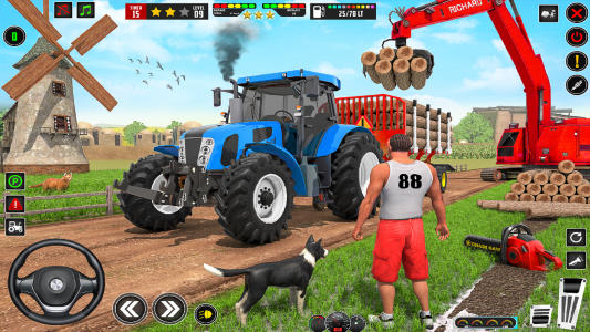 اسکرین شات بازی Tractor Farming Tractor Games 7