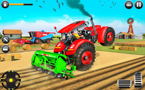 اسکرین شات برنامه Tractor Farming Driving Games 2