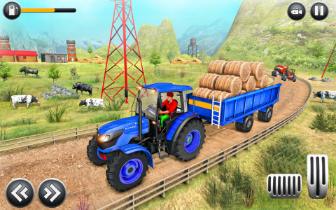 اسکرین شات برنامه Tractor Farming Driving Games 8