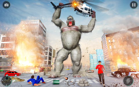 اسکرین شات برنامه Gorilla Rampage City Attack 3