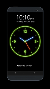 اسکرین شات برنامه Clock Lock Screen 1