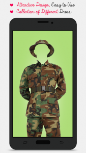 اسکرین شات برنامه Army Suit Photo Montage 2