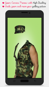اسکرین شات برنامه Army Suit Photo Montage 1