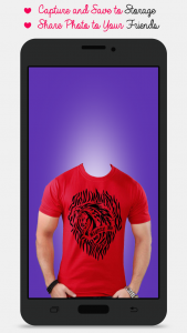 اسکرین شات 2 برنامه Man T-shirt Photo Maker