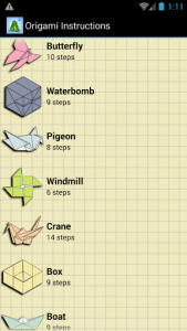 اسکرین شات برنامه Origami Instructions 4