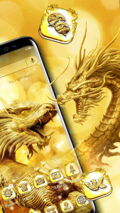 اسکرین شات برنامه Golden Dragon Theme Launcher 1