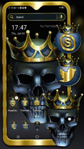 اسکرین شات برنامه Skull King Launcher Theme 5