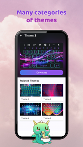 اسکرین شات برنامه Art-Keyboard: Themes & Fonts 3