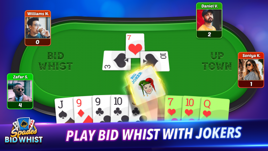 اسکرین شات بازی Bid Whist Spades Classic Games 4