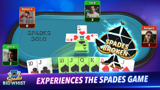 اسکرین شات بازی Bid Whist Spades Classic Games 3