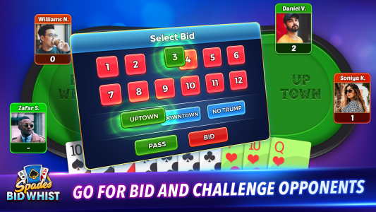 اسکرین شات بازی Bid Whist Spades Classic Games 5