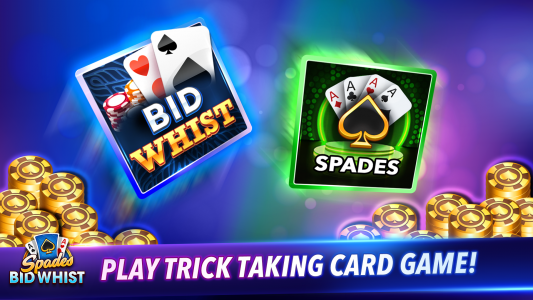 اسکرین شات بازی Bid Whist Spades Classic Games 1