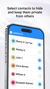 اسکرین شات برنامه Hide Contacts From Phone Book 2