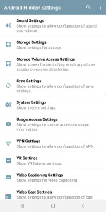اسکرین شات 6 برنامه Android Hidden Settings