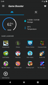 اسکرین شات برنامه Game Booster: Manage, Launcher 1