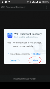 اسکرین شات برنامه WiFi Password Recovery 1