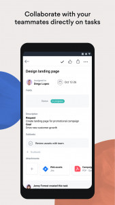 اسکرین شات برنامه Asana: Work in one place 5