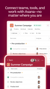 اسکرین شات 1 برنامه Asana: Where work connects