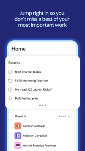اسکرین شات 2 برنامه Asana: Where work connects