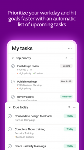 اسکرین شات 4 برنامه Asana: Where work connects