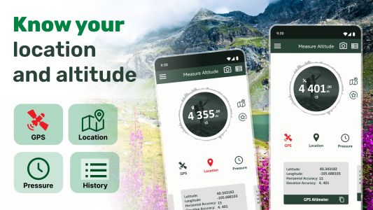 اسکرین شات برنامه Altitude Meter - Altimeter App 1