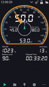 اسکرین شات برنامه GPS HUD Speedometer 1