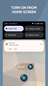 اسکرین شات 2 برنامه Night Shift: Blue light filter