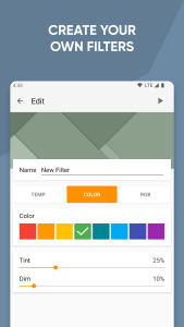اسکرین شات 4 برنامه Night Shift: Blue light filter
