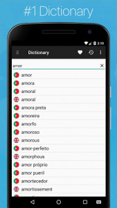 اسکرین شات برنامه Portuguese English Dictionary 2