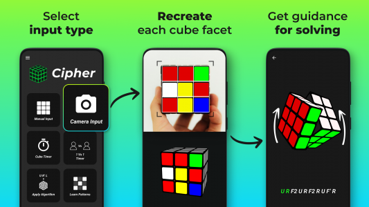 اسکرین شات بازی Cube Cipher - Cube Solver 2