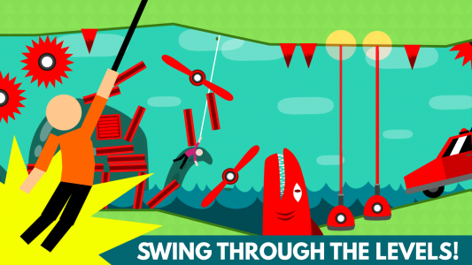 اسکرین شات بازی Hanger World - Rope Swing 1