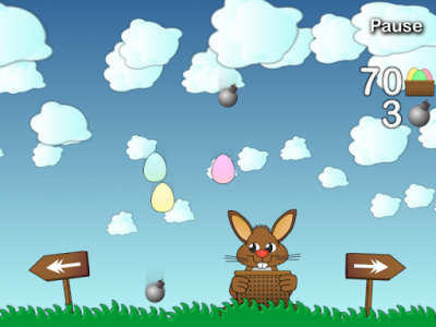 اسکرین شات بازی Rushing Bunny, help me to collect all the eggs 4