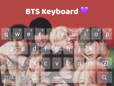 اسکرین شات برنامه BTS Keyboard Theme 3