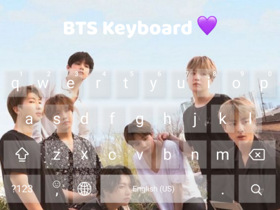 اسکرین شات برنامه BTS Keyboard Theme 4