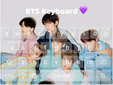 اسکرین شات برنامه BTS Keyboard Theme 1