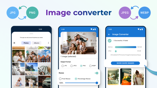 اسکرین شات 1 برنامه Image Converter - JPG/JPEG/PNG