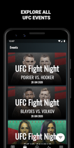 اسکرین شات برنامه All MMA - UFC, One, Bellator News & Live Fights 2