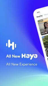 اسکرین شات برنامه Haya - Group Voice Chat App 1