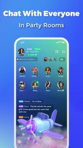 اسکرین شات برنامه Haya - Group Voice Chat App 6