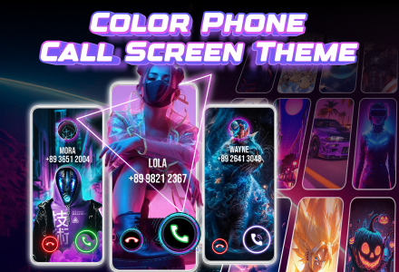 اسکرین شات برنامه Color Phone Call Screen Theme 1