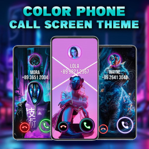 اسکرین شات برنامه Color Phone Call Screen App 1