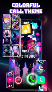 اسکرین شات برنامه Call Screen Theme: Color Phone 2