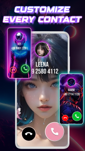 اسکرین شات برنامه Color Phone Call Screen Theme 3