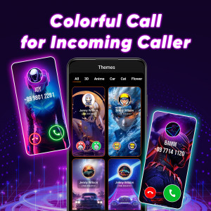 اسکرین شات 2 برنامه Color Phone Call Screen Theme