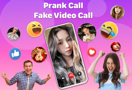 اسکرین شات 1 برنامه Prank Call: Fake Video Call