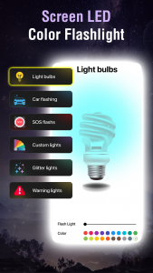 اسکرین شات برنامه Flashlight - LED Flash Alert 5