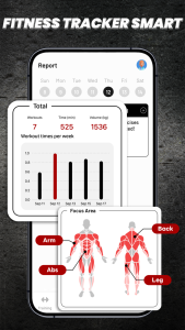 اسکرین شات 8 برنامه Gym Workout Tracker & Fitness