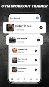 اسکرین شات 1 برنامه Gym Workout Tracker & Fitness